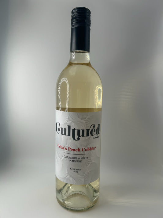 Cultured Urban Winery | Celia’s Peach Cobbler